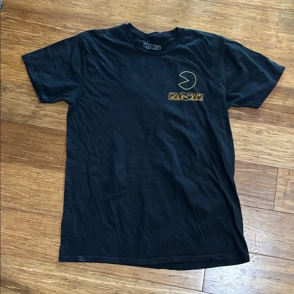 Vintage Pac-Man Neon Graphic T-Shirt — Size L - Picture 3 of 7